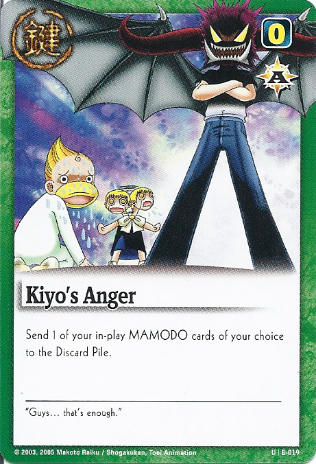 Kiyos Anger - FOIL